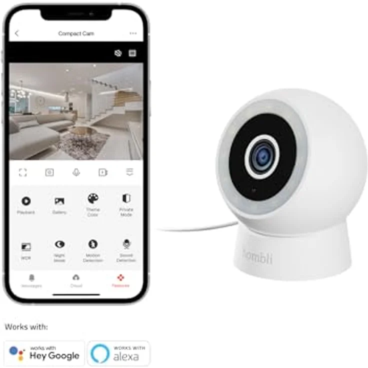 Hombli Compact Cam (2560 x 1440 Pixels), Netzwerkkamera, Weiss – Bild 3