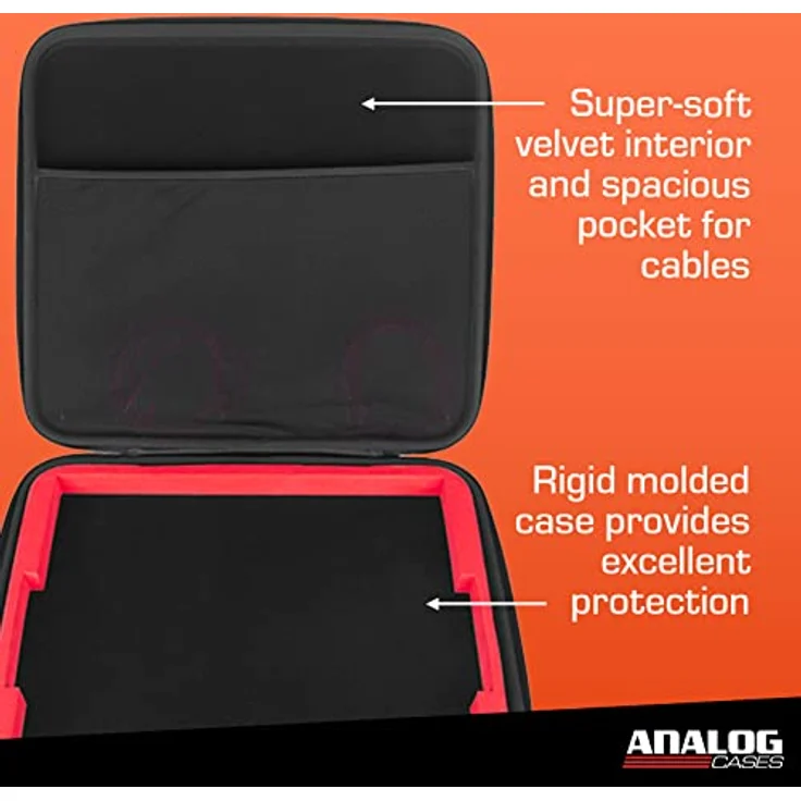 Analog Cases PULSE Case für Native Instruments Maschine MK3 / Maschine Plus (Transporttasche aus langlebigem, geformtem EVA/Nylon, robuster Gummitragegriff), Schwarz – Bild 3