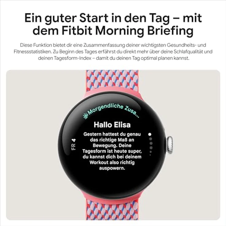 Google Pixel Watch 3 (45 mm) – Matte Black – Obsidian – LTE Smartwatch mit Actua-Display und personalisiertem Echtzeit-Coaching – Bild 5