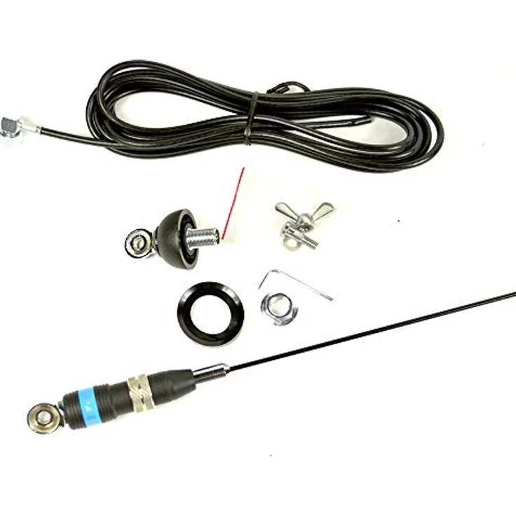CB Albrecht Racer 90 Antenne, 115cm inkl. Kabel, Schwarz – Bild 3
