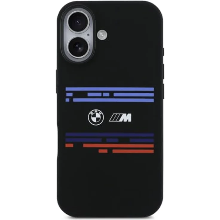 CG MOBILE BMW M Silikon-Horizontalstreifen für iPhone 17, kompatible MagSafe-Hülle, Schwarz – Bild 3