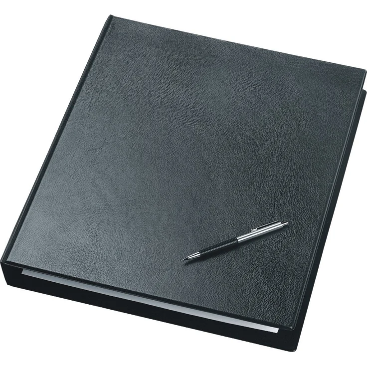 VELOFLEX Präsentationsordner A3 Hochformat, Ringbuch mit 4 Ringen, 30mm Füllhöhe, schwarz – Bild 1