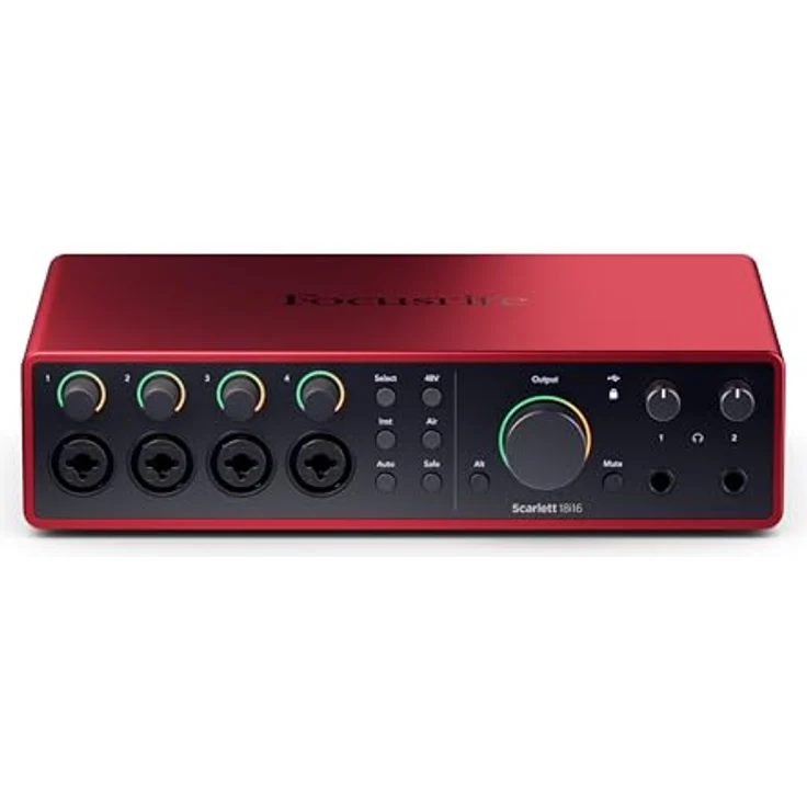 Focusrite Scarlett 18i16 4th Gen, USB-Audio-Interface mit 18 Eingängen, 16 Ausgängen, 24 Bit/192 kHz Wandlern und umfassender Software für Musikproduktion und Podcasting – Bild 2