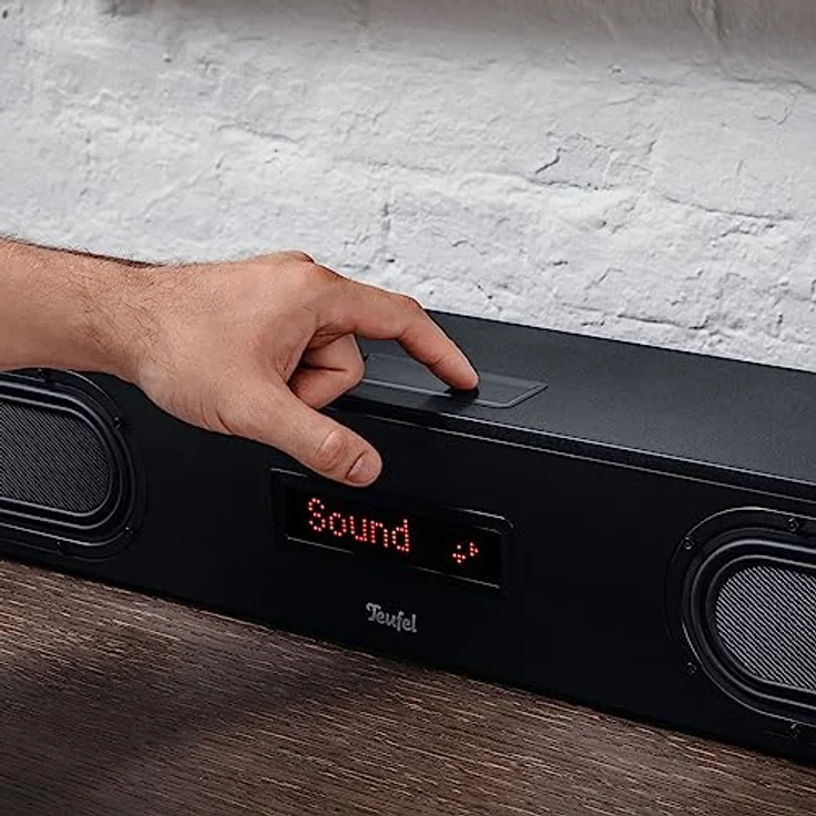 Teufel CINEBAR Ultima Streaming - Soundbar mit Streamer, WLAN-Netzwerkplayer, Kabellos, Integriertes Subwoofer System, Multiroom Funktion - Schwarz – Bild 3