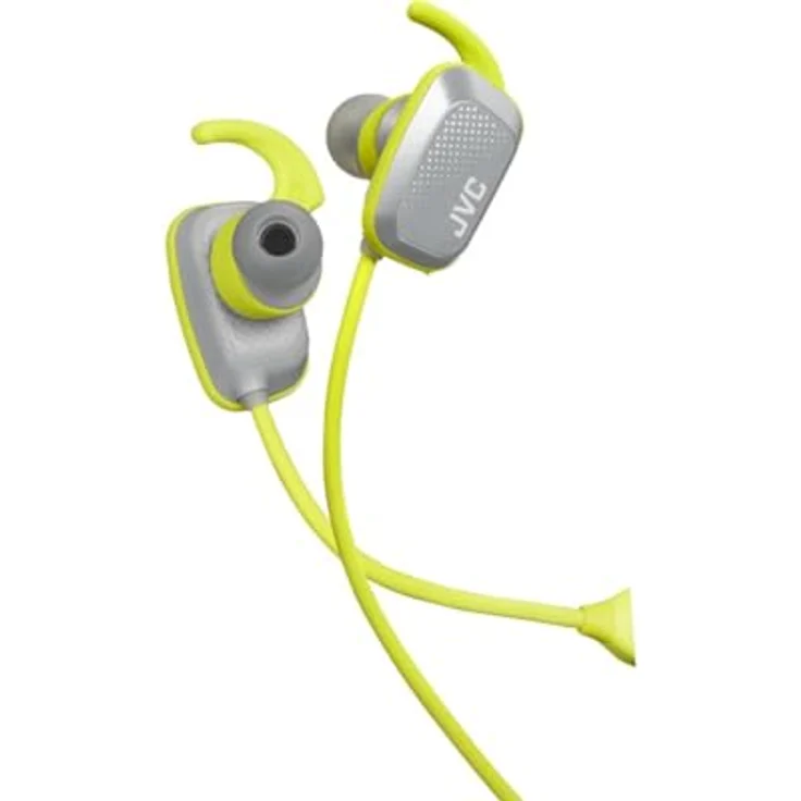 JVC HA-ET65BV-HE Bluetooth In-Ear Sportkopfhörer mit Trainingsunterstützung ''BiomechEngine'' (Farbe Grau - Gelb) – Bild 2