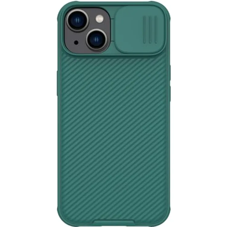 Nillkin CamShield Pro Case für iPhone 14 Plus, Armored Cover mit Kameraschutz, grün
