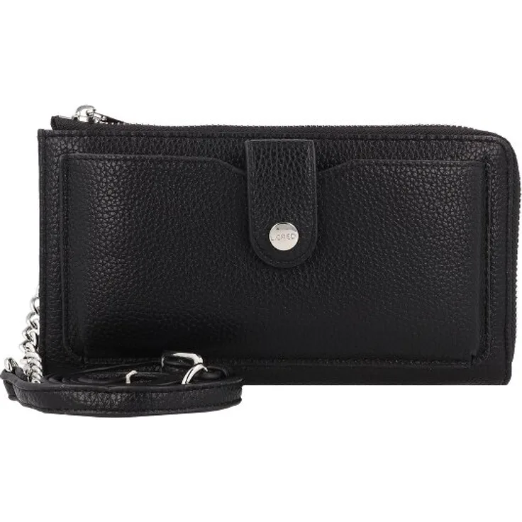 L.Credi Nelia Handytasche, 21 cm, schwarz, 100% Polyurethan, kompakt und stylish