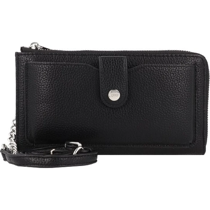 L.Credi Nelia Handytasche, 21 cm, schwarz, 100% Polyurethan, kompakt und stylish
