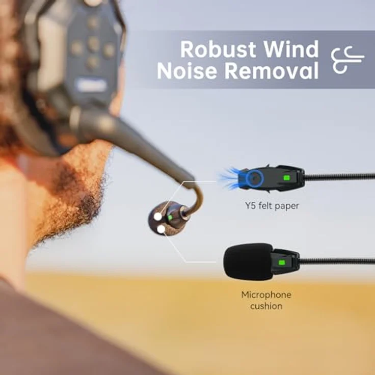 Hollyland Solidcom C1 Pro 4S-DH, drahtloses Full-Duplex Headset-System mit Dual-Mic Environmental Noise Cancellation, Reichweite 350 m, leicht und benutzerfreundlich – Bild 4