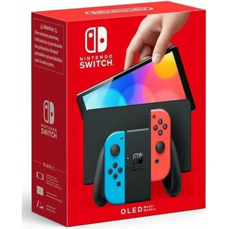 Nintendo Switch OLED-Modell, 7 Zoll Display, 64 GB Speicher, Neon Red & Neon Blue Joy-Con – Bild 1