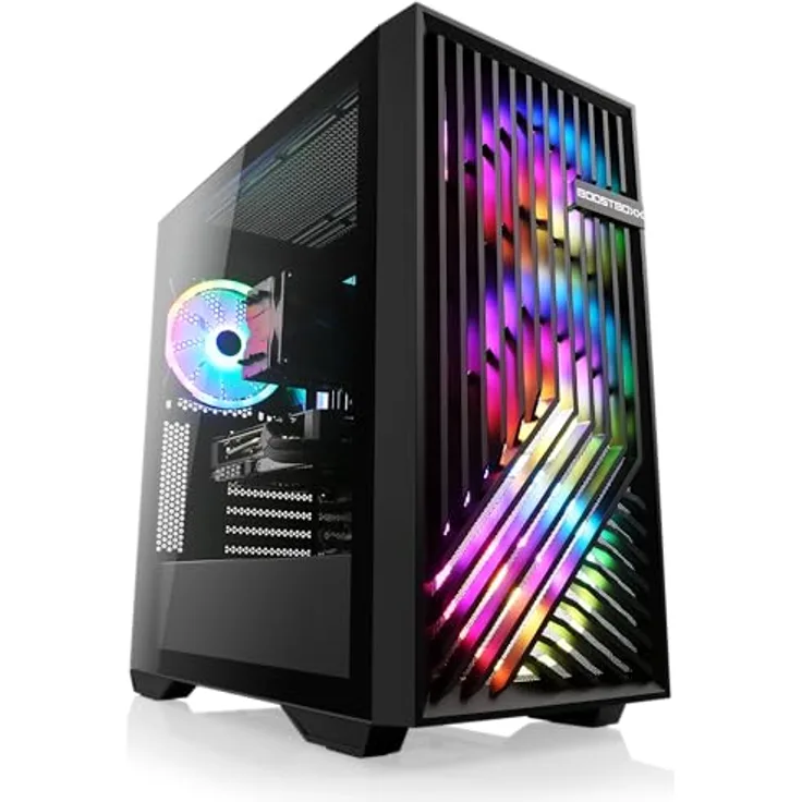 Boost Boxx Gaming PC mit Windows 11 Home, AMD Ryzen 5 7600 6X 3800 MHz, 1000 GB M.2 SSD, 16 GB DDR5-RAM, NVIDIA GeForce RTX 4060, MSI Mainboard, USB 3.2, M10700H