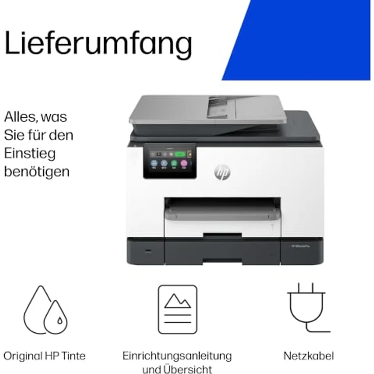 HP OfficeJet Pro 9132, All-in-One 4 in 1 Farb-Tintenstrahl-Multifunktionsdrucker grau, Duplex-Druck, HP Instant Ink-fähig, 25 ISO-Seiten/Min. – Bild 12