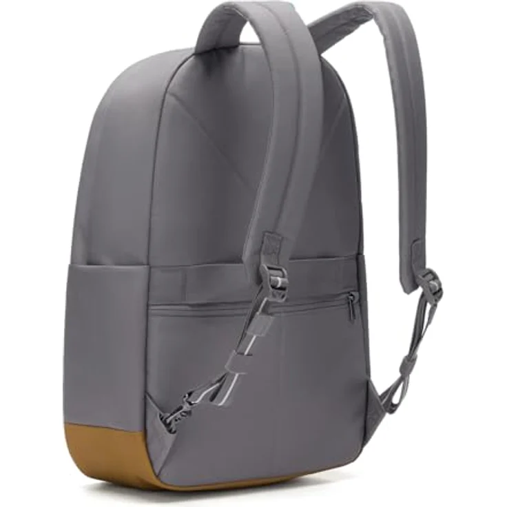 Pacsafe GO 25L, Anti-Diebstahl Notebook Rucksack in Stone mit gepolstertem Laptopfach und RFID-blockierendem Fach – Bild 4