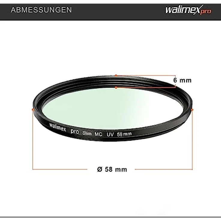 Walimex Pro UV-Filter Slim MC 58 mm – Bild 4