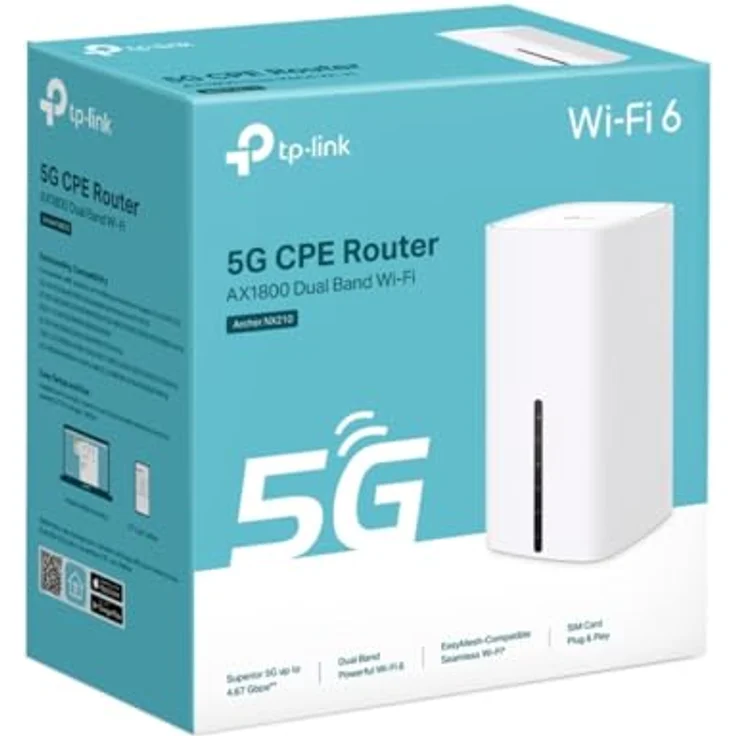 TP-Link Archer NX210, Router mit Wi-Fi 6, Dual-Band, 1201 Mbit/s, Weiss – Bild 5