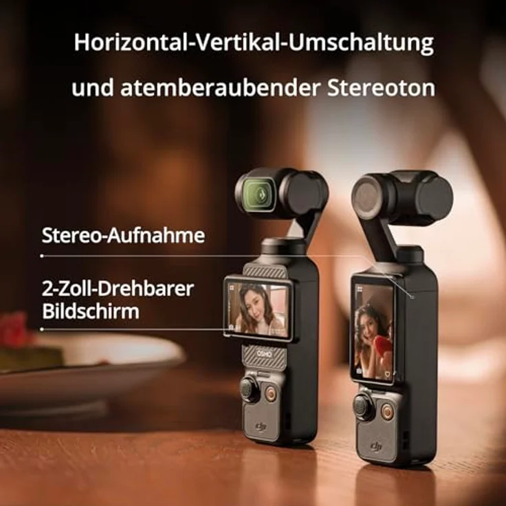 DJI Osmo Pocket 3 Kreativ Combo, Vlogging-Kamera mit 1-Zoll-CMOS und 4K/120 fps Video, 3-Achsen-Stabilisierung, schnelles Scharfstellen, inkl. Mikrofon für klaren Ton, kleine Kamera für Fotografie – Bild 4