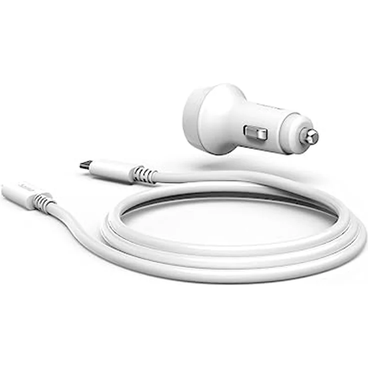 Hama KFZ Ladegerät 20W (USB C - Lightning, Power Delivery, 1m, für Apple iPhone, schnell, Zigarettenanzünder-Buchse Auto) weiß – Bild 4