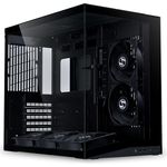 Lian Li O11 Dynamic Mini V2 Flow, Mini-ATX PC-Gehäuse in Schwarz mit 5x 120-mm-Lüftern und Tempered Glass