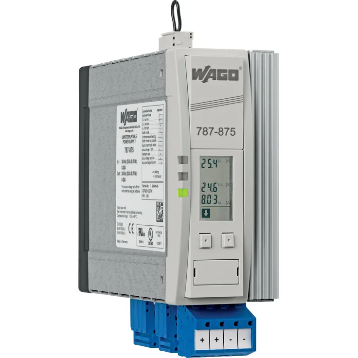 Wago EPSITRON -USV-Lade- und KontrolleinheitDC 24 V 20 A 787-875 (24 W), PC Netzteil, Grau