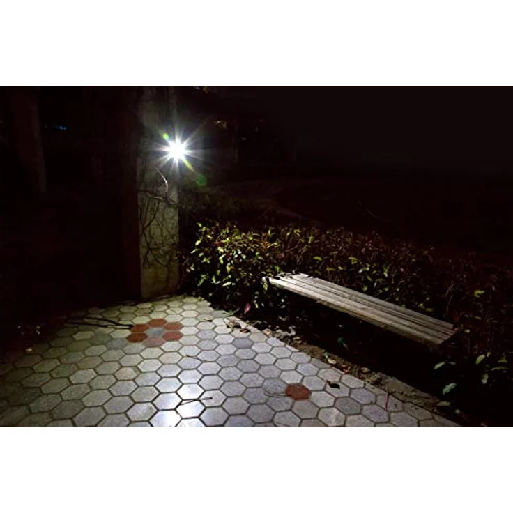 Technaxx Aussenkamera Lampe TX-106, batteriebetrieben-Videoaufnahme, Ton, Licht, Bewegungserkennung, LED, HD, Garten, Haus, Urlaub, Kamera, IP65, PIR-Auslösezeit 1–1,5 Sekunden, schwarz – Bild 4