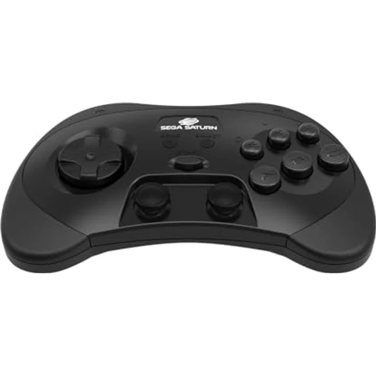 Retro-Bit PRO Wireless Controller für Sega Saturn, schwarz, mit Hall Effect Analogsticks und 3D Unterstützung, kompatibel mit USB-Geräten – Bild 2