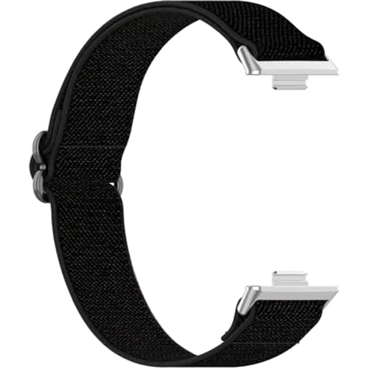 GIOPUEY Armband Kompatibel mit Huawei Watch Fit 5/5 Pro/Fit 4/4 Pro/Fit 3, Geflochtenes Nylon, elastisch & atmungsaktiv, unisex, Schwarz – Bild 3