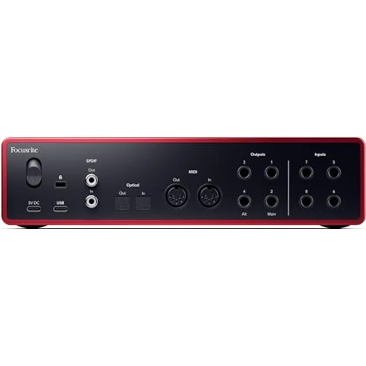 Focusrite Scarlett 18i16 4th Gen, USB-Audio-Interface mit 18 Eingängen, 16 Ausgängen, 24 Bit/192 kHz Wandlern und umfassender Software für Musikproduktion und Podcasting – Bild 3