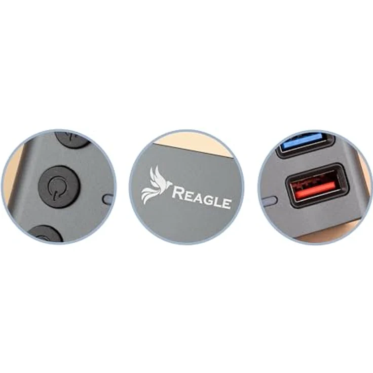 Reagle Aktiver USB 3.2 Gen 1 Hub mit 11 Ports, 5 Gbps Datenübertragung, 36W Netzteil, Aluminiumgehäuse – Bild 5