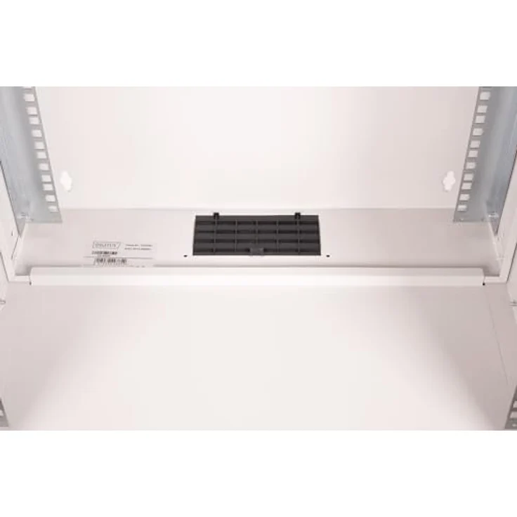 DIGITUS Netzwerkschrank - 19-Zoll Rack 12 HE - Unmontiert - Wandmontage - 400 mm Tiefe - 327 mm Nutztiefe - Traglast 60 kg - perforierte Stahltür - SOHO Pro-Serie - Grau – Bild 4