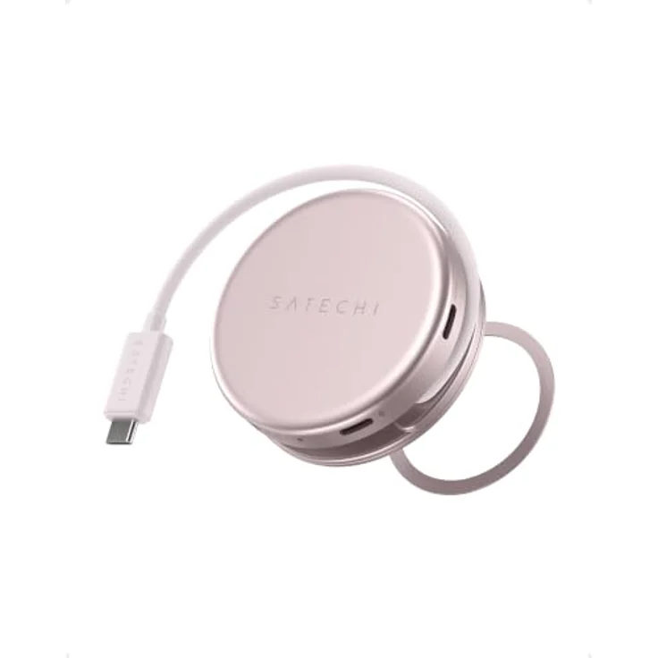 SATECHI USB-C Hub OntheGo™ 5-in-1, HDMI 4K@60 Hz, 60 W Passthrough-Laden, Rosa – Bild 1