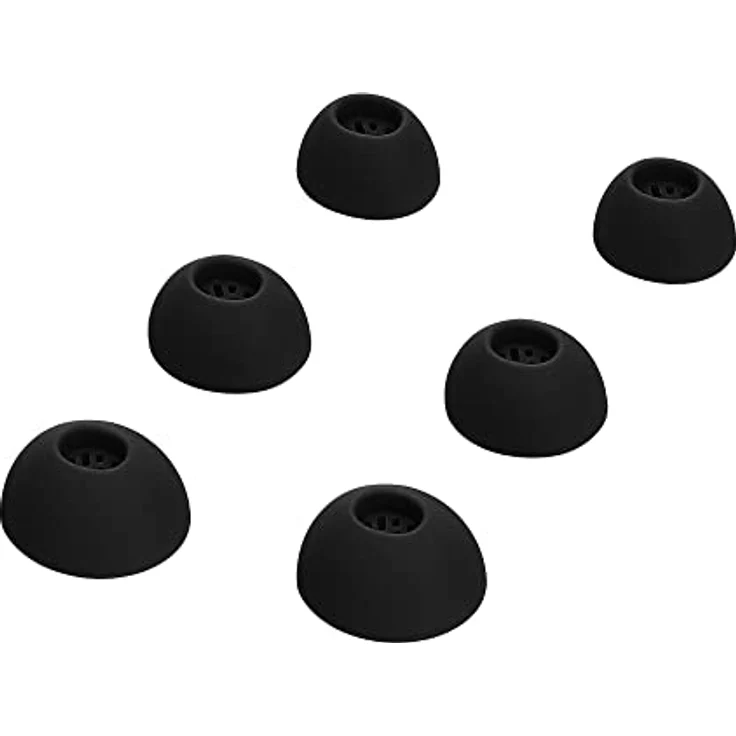 kwmobile 6x Ersatzpolster für Oneplus Buds Pro 2, Silikon Ohrpolster für In-Ear Kopfhörer, flexibel und elastisch – Bild 4