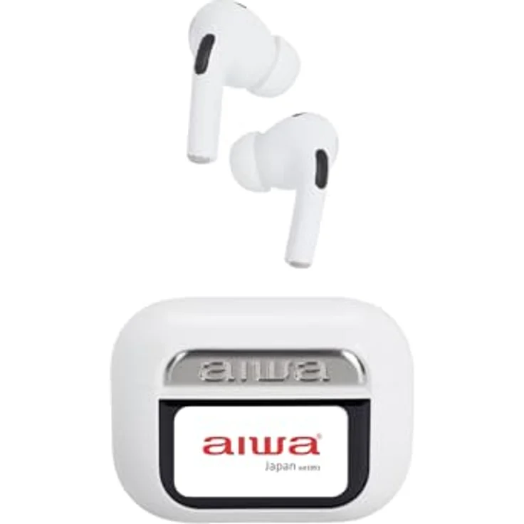 Aiwa EBTW-350WT, Kabellose Kopfhörer mit Ladebox, Weiss und Schwarz – Bild 6