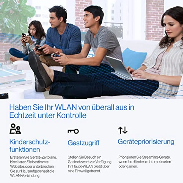 Linksys Hydra 6 Dual-Band WiFi 6-Mesh-Router (AX3000) – Gaming-Router mit bis zu 3,0 Gbit/s, unterstützt mehr als 25 Geräte; 185 m2 Funkabdeckung – funktioniert mit dem Linksys Mesh-WLAN-System – Bild 5