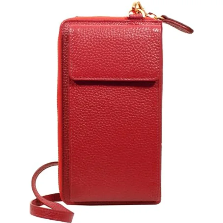 Braun Büffel Asti Handytasche aus 100% Leder, 11 cm, rot