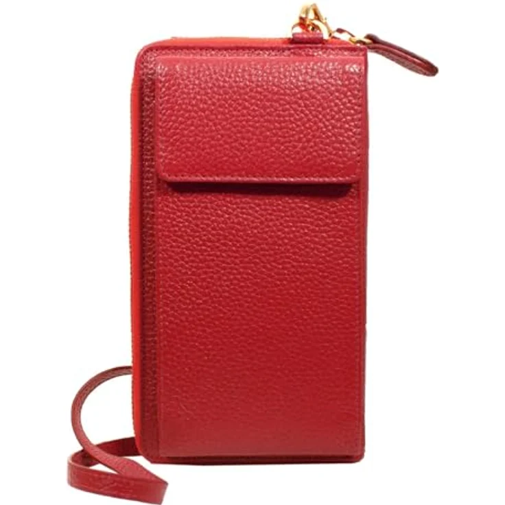 Braun Büffel Asti Handytasche aus 100% Leder, 11 cm, rot – Bild 1