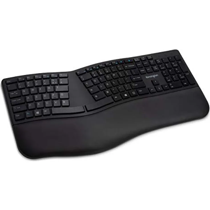 Kensington Profit Ergo Wireless-Tastatur, ergonomische Tastatur mit italienischem Layout, doppelte Funktionalität 2,4 GHz & Bluetooth, kompatibel mit Chrome OS, MacOS und Windows (K75401IT)