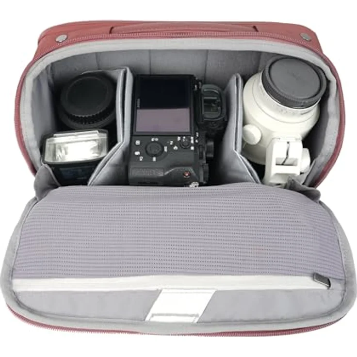 Vanguard Veo Metro S7L MG, Fototasche für Kamera, Objektive und 11 Zoll Tablet, wasserabweisend, Magenta – Bild 2