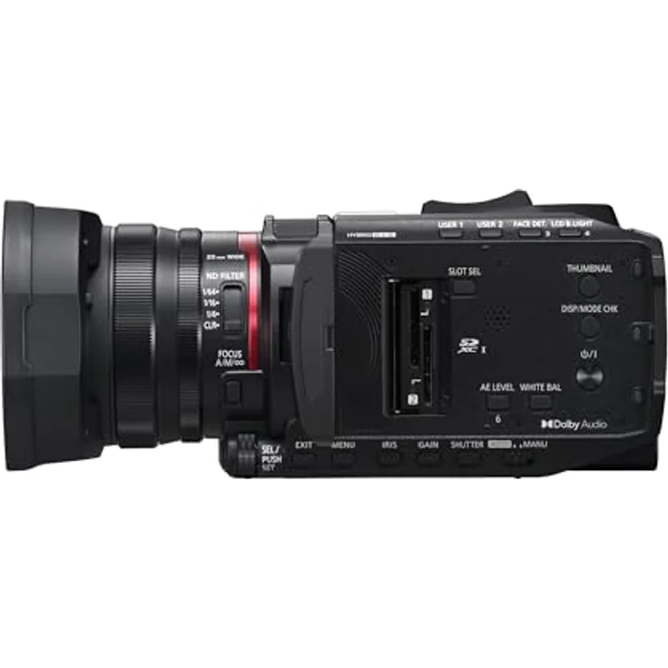 Panasonic HC-X1200E, 4K 60p Camcorder mit 24-fachem optischen Zoom, Schwarz – Bild 8