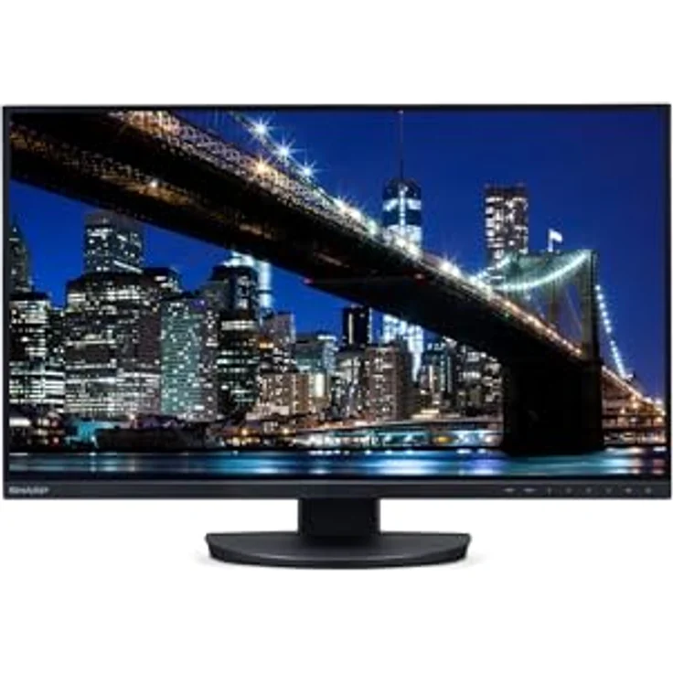 Sharp EA272UB, 27" IPS Monitor mit 3840 x 2160 4K UHD, 75Hz, 5ms Reaktionszeit, USB-C Docking-Station, schwarz – Bild 1