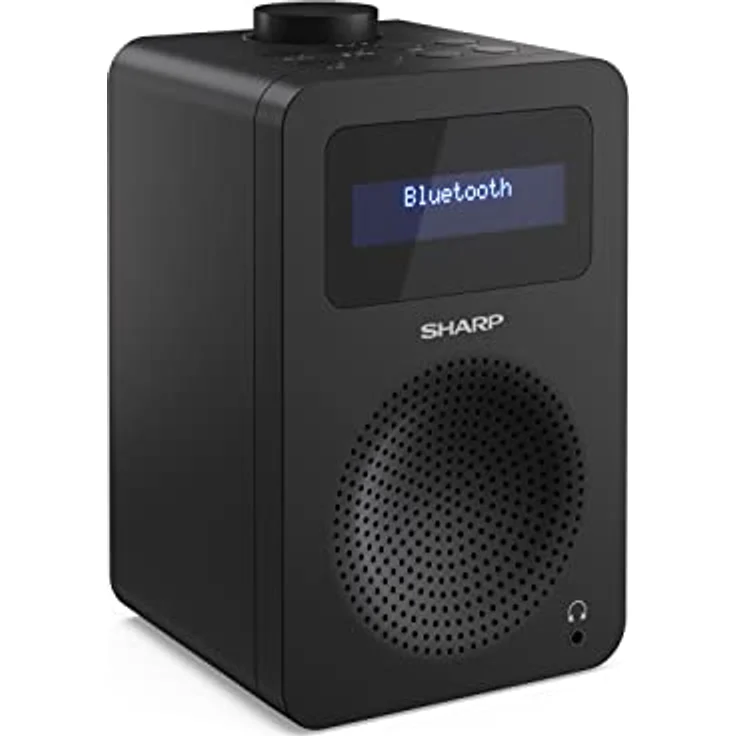 SHARP DR-430 Digitalradio (DAB/DAB+/FM mit RDS, Bluetooth 5.0, Kopfhöreranschluss, 5 Watt), schwarz – Bild 3