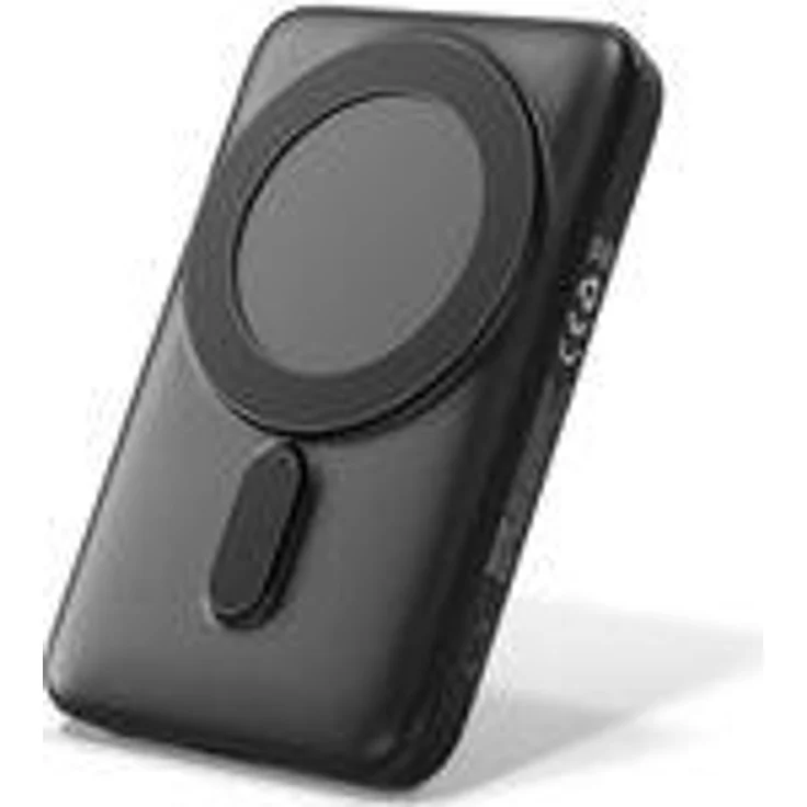 VIESTA® Classic Powerbank 10.000 mAh Schwarz – 22,5 W Schnellladen, PD 20W, 15W kabelloses Laden, USB-C In/Out, USB-A, Lightning, Magnetfunktion