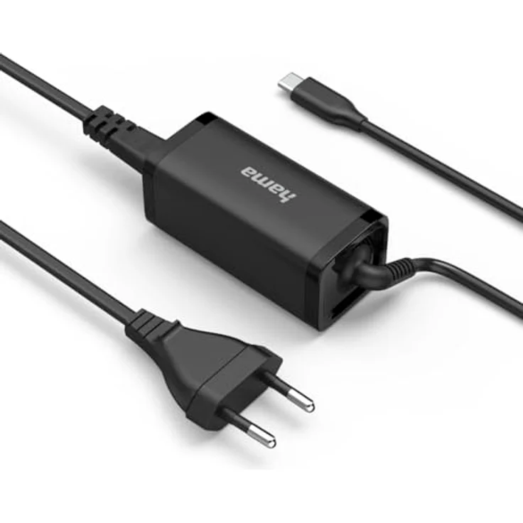 Hama Universal-USB-C-Notebook-Netzteil, GaN, 45W, Power Delivery, kompakt und leicht, effizient und sicher – Bild 2