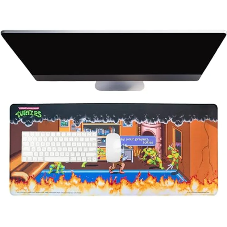 Blue Sky Studios ThumbsUP TMNT Schreibtischunterlage, 70 x 30 cm im Ninja Turtles Design, strapazierfähig und offizielles Merch
