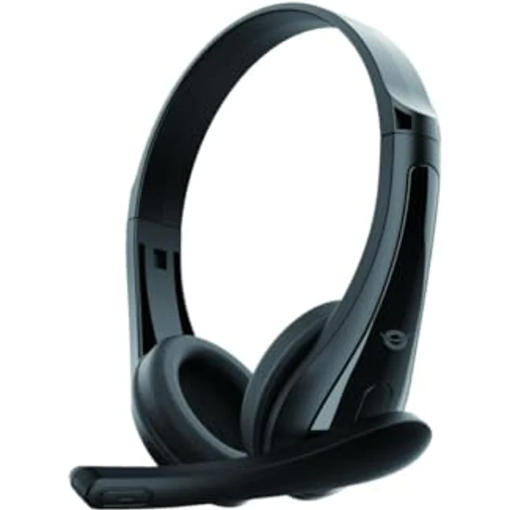 Conceptronic Stereo-Headset mit AUX-Anschluss und Mikrofon, gepolsterte Ohrmuscheln, ideal für Gaming und Videokonferenzen – Bild 4