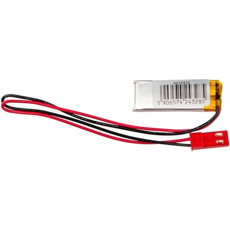 Akyga AKY0474, 3.7V 110mAh Lithium Polymer Akku mit JST 2-Polig Anschluss, 150mm Kabel, erweiterter PCM-Schutz – Bild 2
