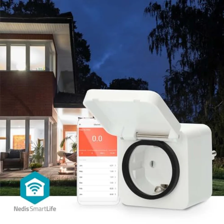 Nedis SmartLife Smart Stecker, Wi-Fi IP44 3680 W, spritzwassergeschützt, Temperaturbereich -25 bis 55 °C, kompatibel mit Android™ und iOS – Bild 9