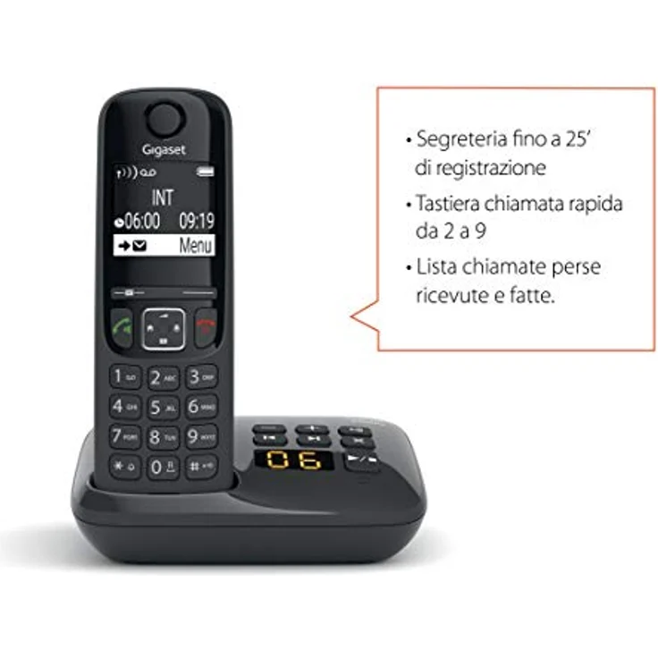 Gigaset AS690A Duo Mobiles schnurloses Telefon mit Freisprecheinrichtung Hohe Qualität, schwarz – Bild 4