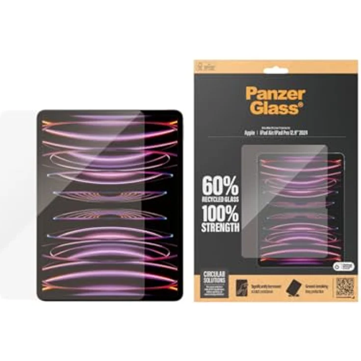 PanzerGlass ® Displayschutz für iPad Air 13'' (2024-2025) und iPad Pro 13'' (2024-2025), Ultra-Wide Fit, kratz- und stoßfest, transparent – Bild 2