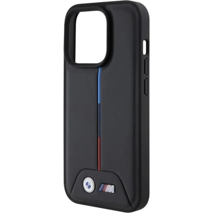 BMW Quilted Tricolor iPhone 15 Pro Case, elegante Handyhülle in Schwarz mit sportlichem Design – Bild 5