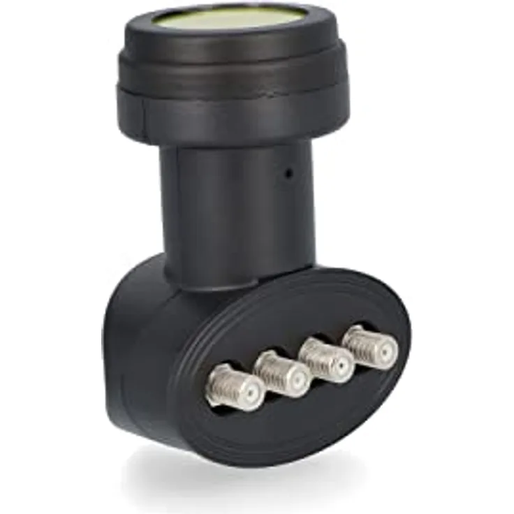 Zehnder Quad LNB für 4 Teilnehmer mit Sun Protect UV Schutz und Wetterschutzkappe zum herausziehen - 40mm Feed - 4K Ultra HD - Satellite LNB - Digital - 4Fach - 4G 5G LTE Abschirmung| BX-3004